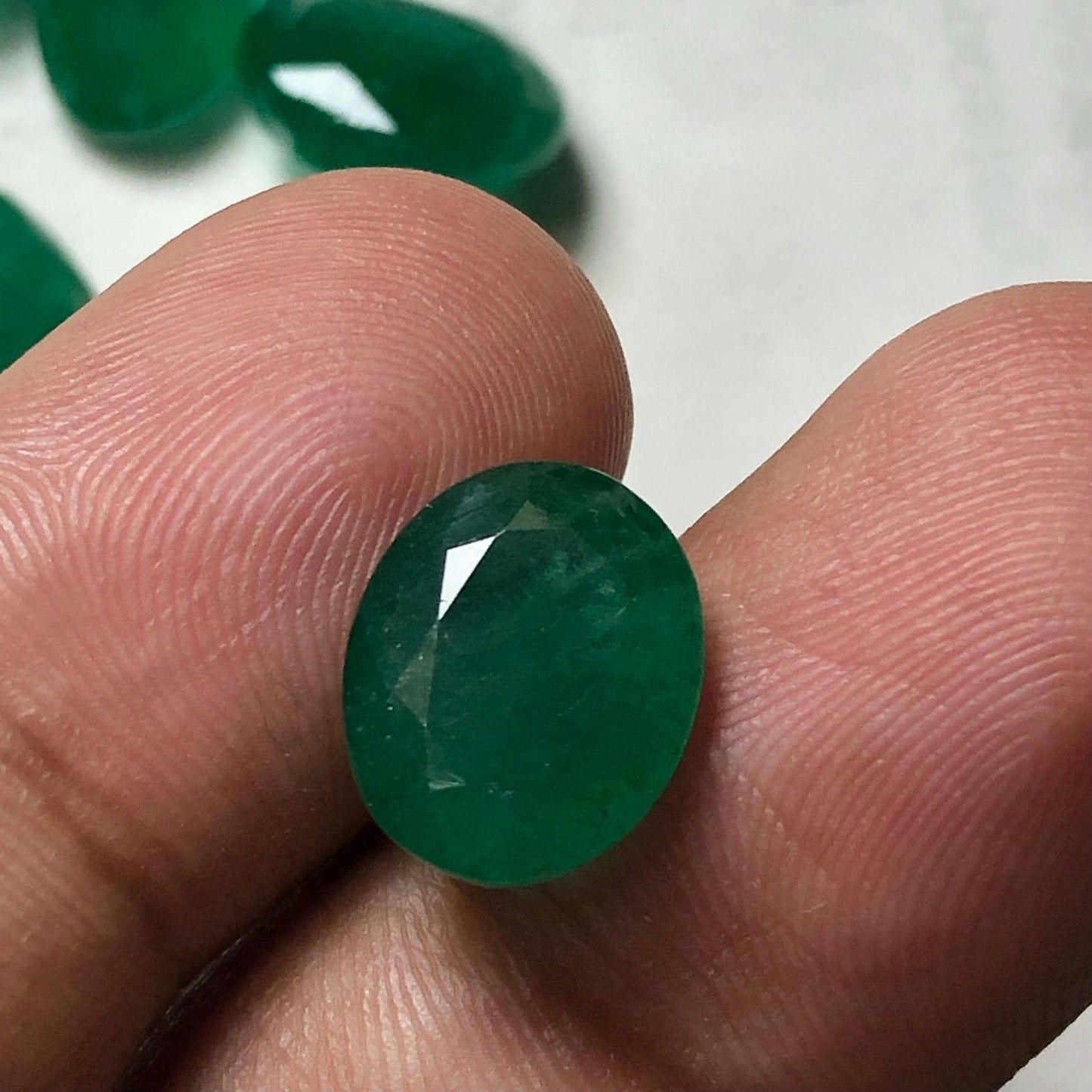 Natural Emerald 4.49 Carat Oval Cut | Vivid Green Color