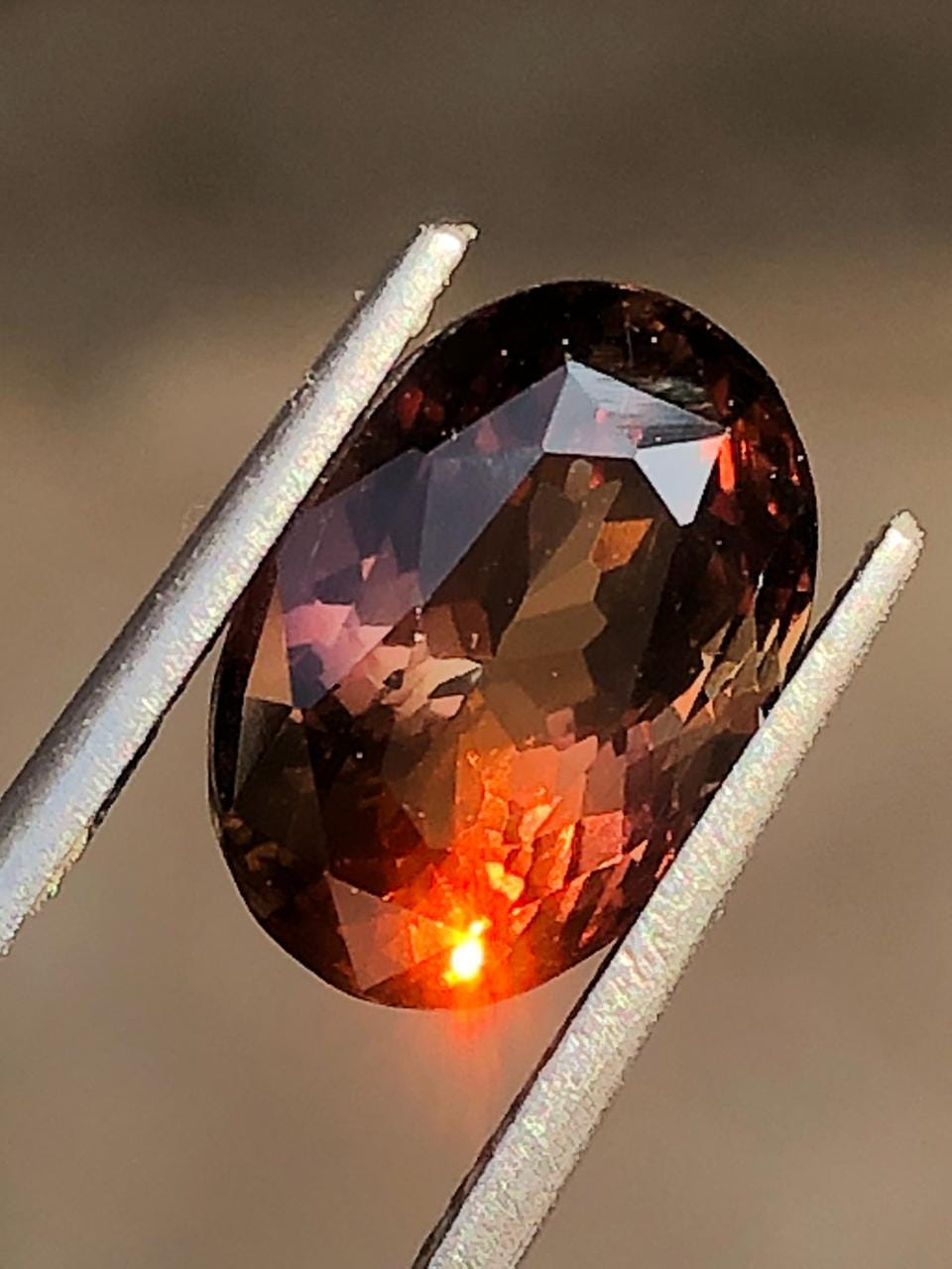 4.15 Ct Brown Natural Kornerupine Gemstone | Faceted, Untreated Jewelry Stone