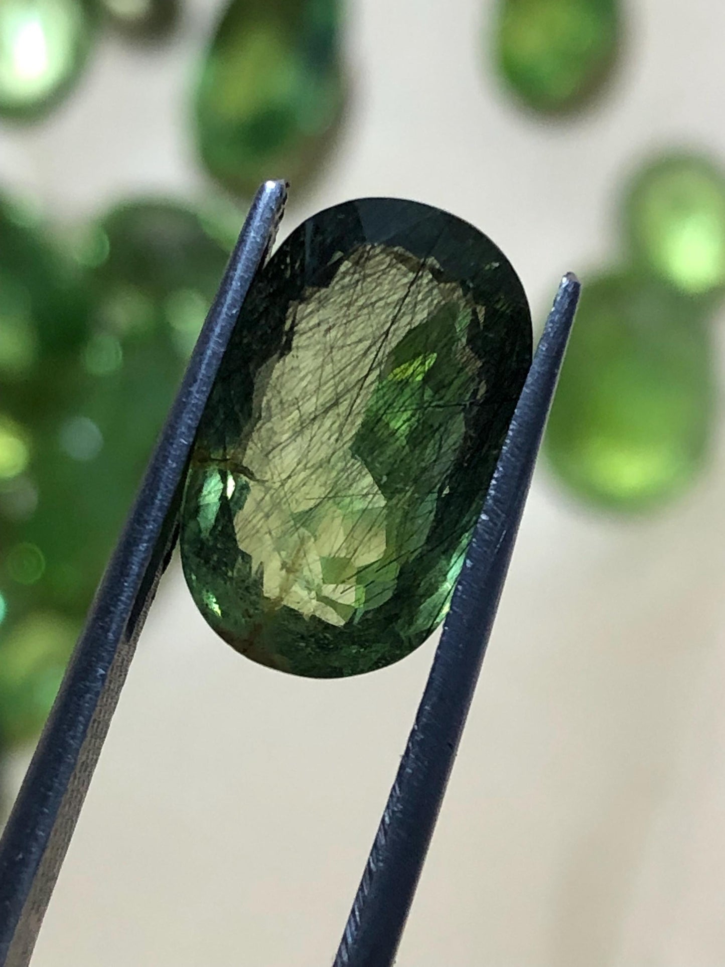 6.165 Ct Natural Peridot Gemstone – Loose Faceted Peridot for Ring