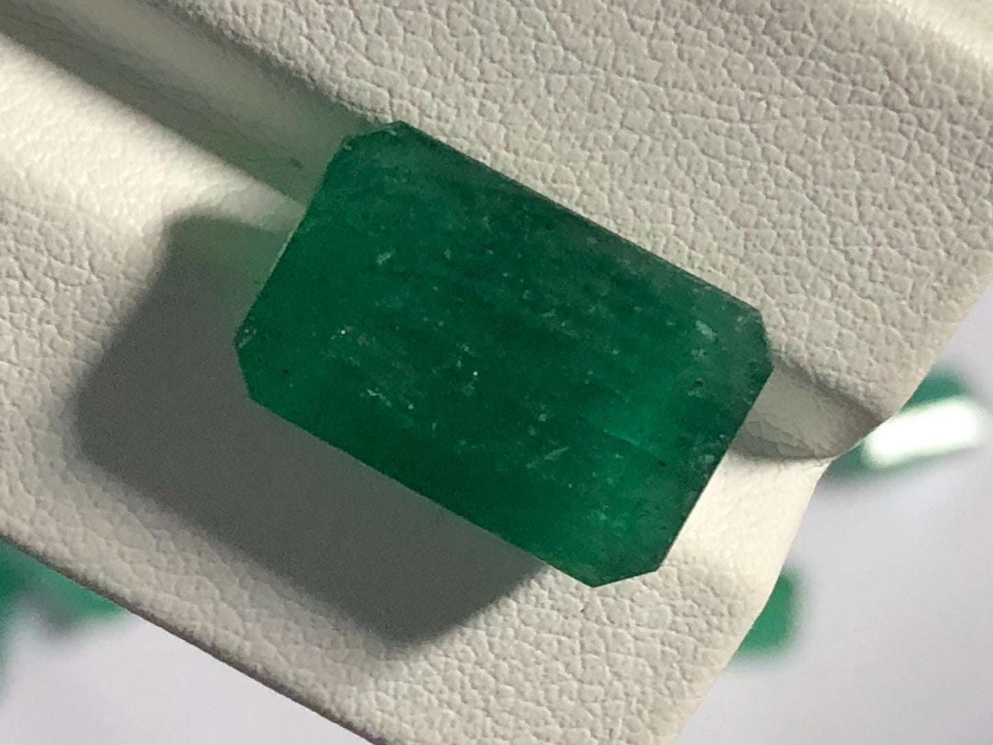 Natural Zambian Emerald 9.215 Carat | Deep Green Emerald Cut Loose Gemstone | Collector & Jewelry Stone