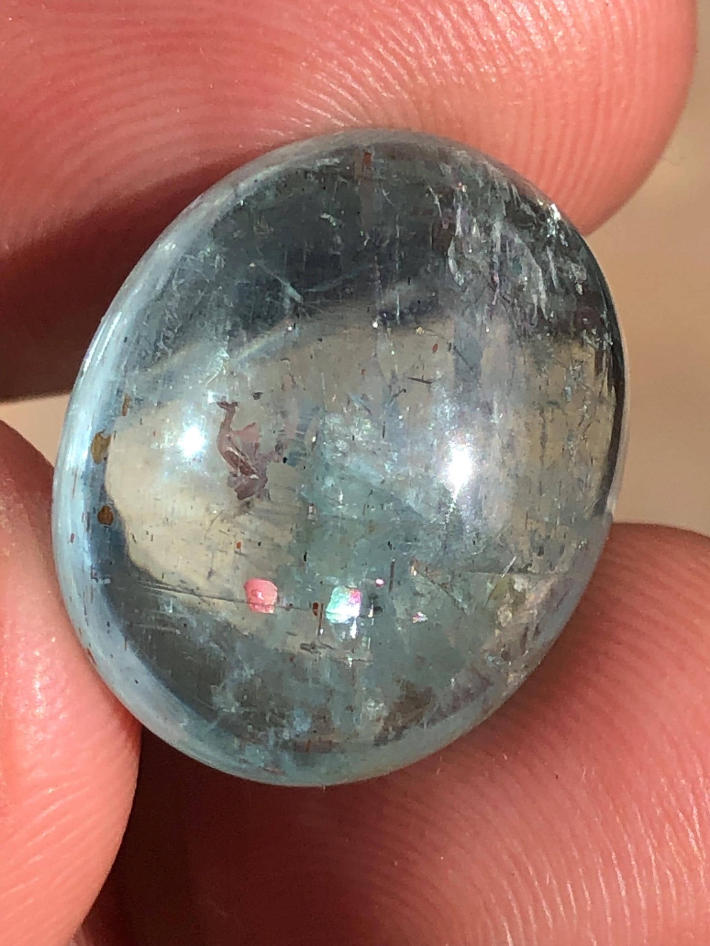 Oval Aquamarine Cabochon 19.70 Ct | Natural Blue Gemstone