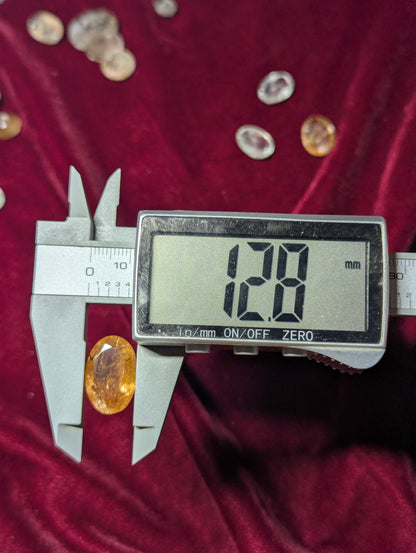 transparent oval quartz gemstone
