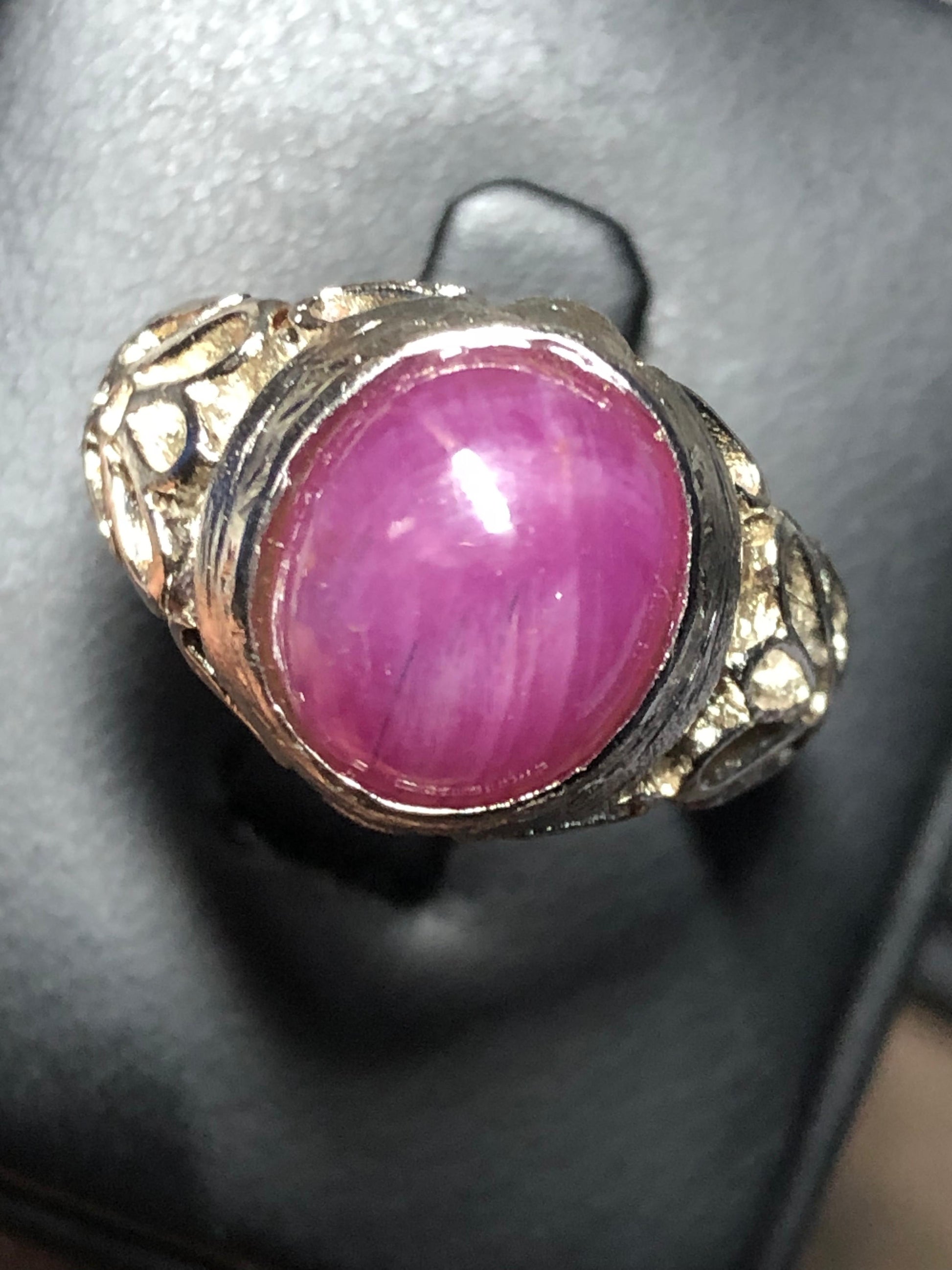 925 silver ruby ring detailed craftsmanship