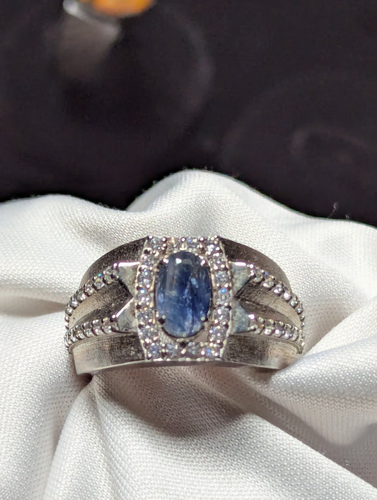 Men’s Sapphire Ring 925 Silver – Luxury Sterling Jewelry