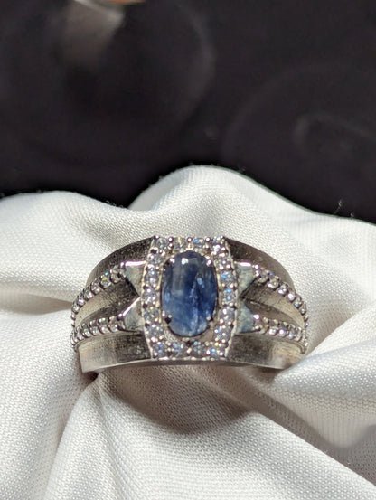 Men’s Sapphire Ring 925 Silver – Luxury Sterling Jewelry