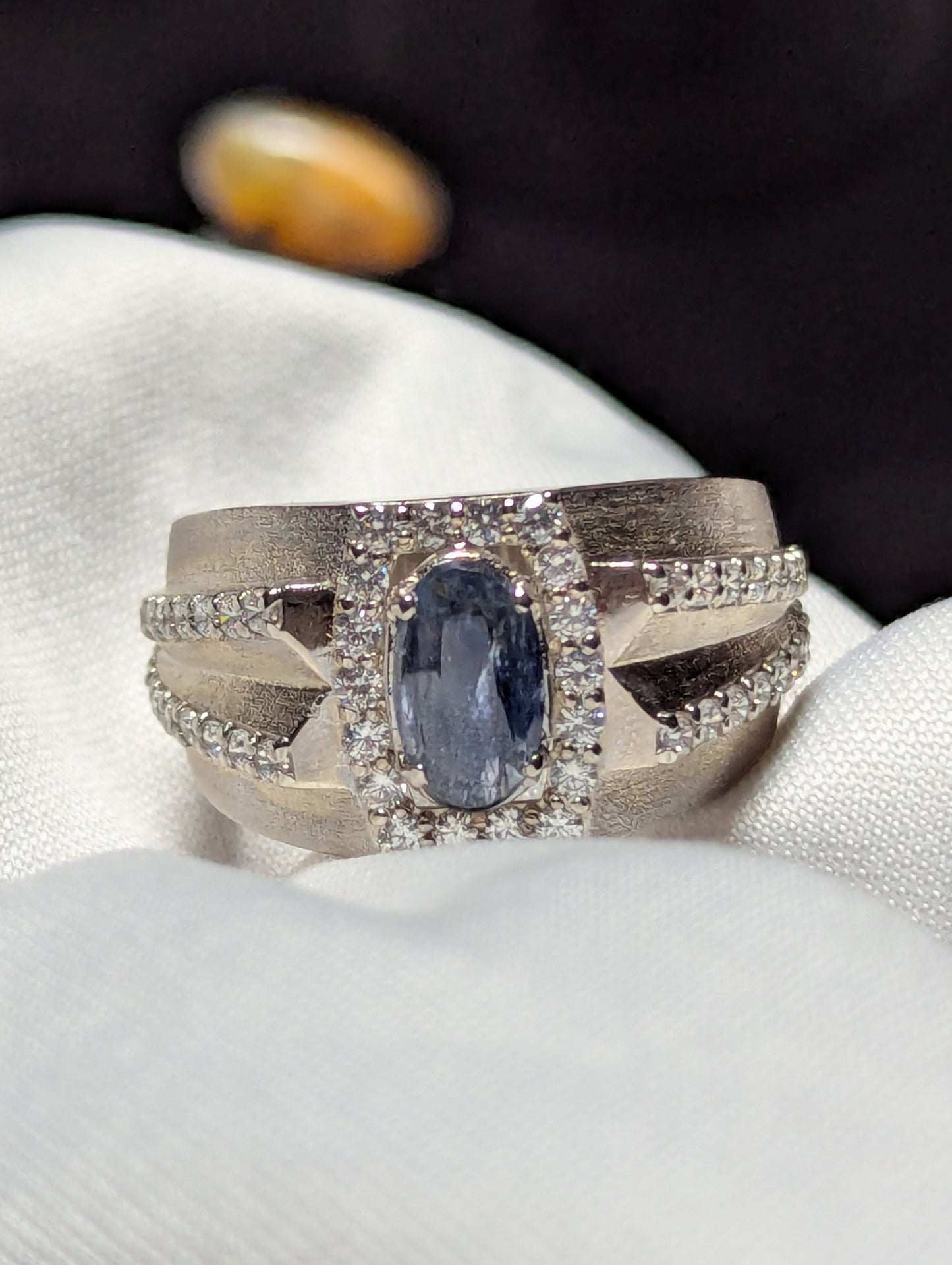 Men’s Sapphire Ring 925 Silver – Luxury Sterling Jewelry