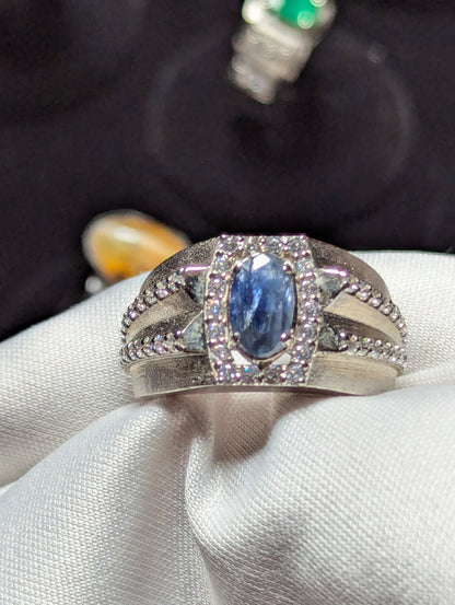 Men’s Sapphire Ring 925 Silver – Luxury Sterling Jewelry