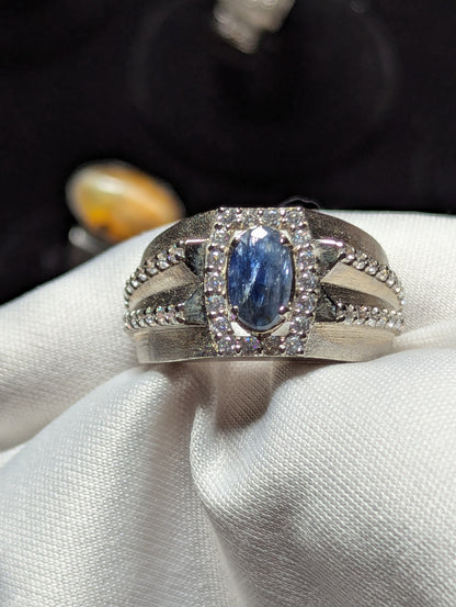 Men’s Sapphire Ring 925 Silver – Luxury Sterling Jewelry