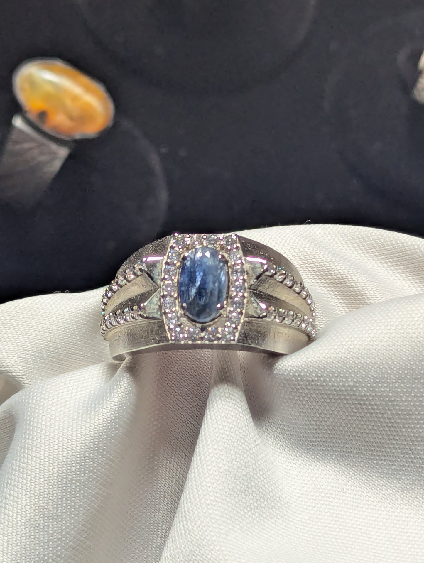 Men’s Sapphire Ring 925 Silver – Luxury Sterling Jewelry