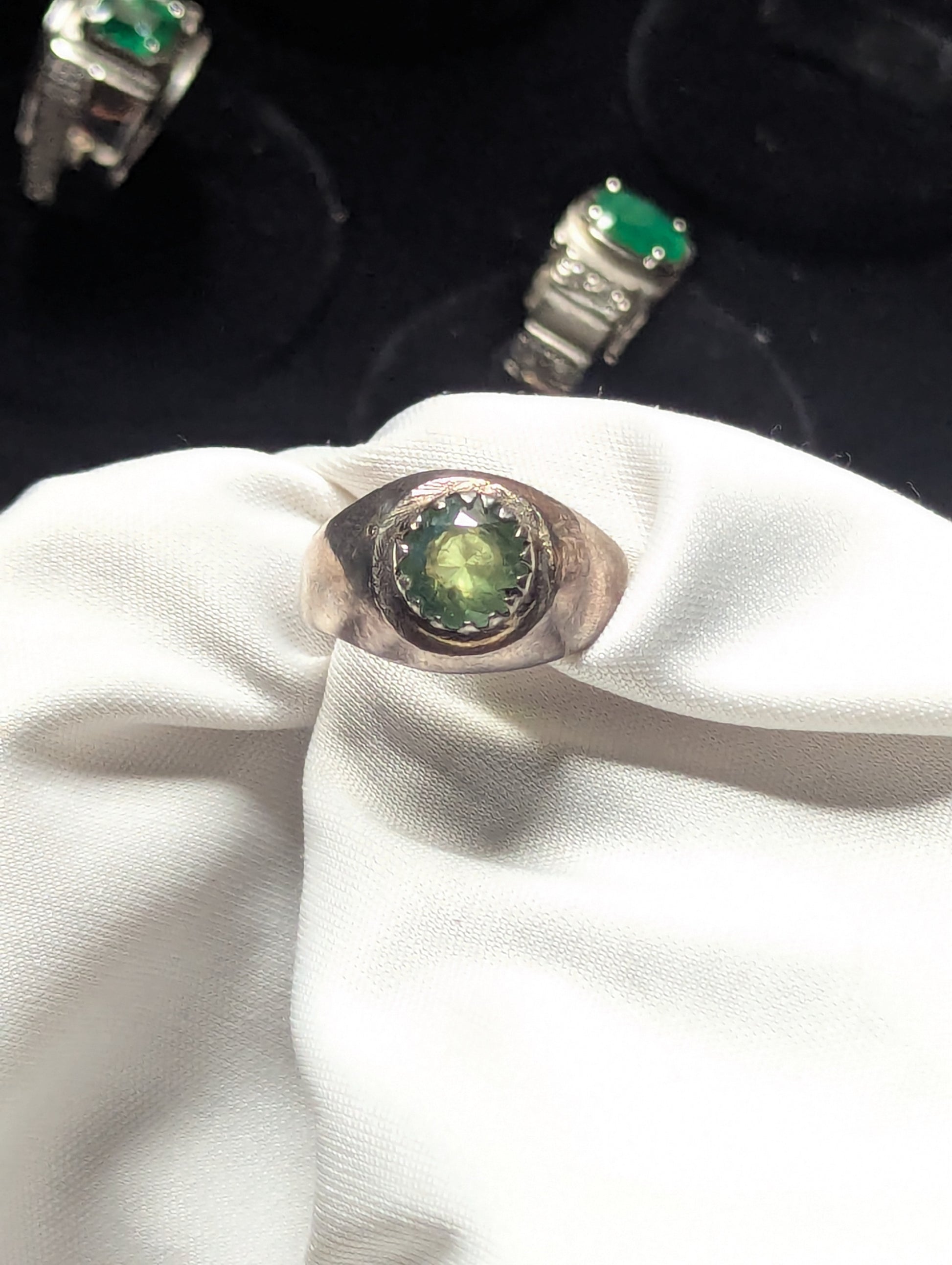 premium men peridot gemstone ring
