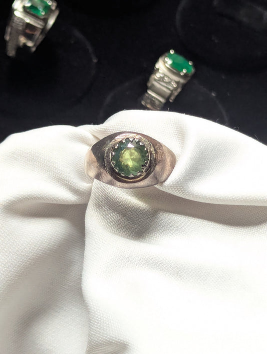 premium men peridot gemstone ring