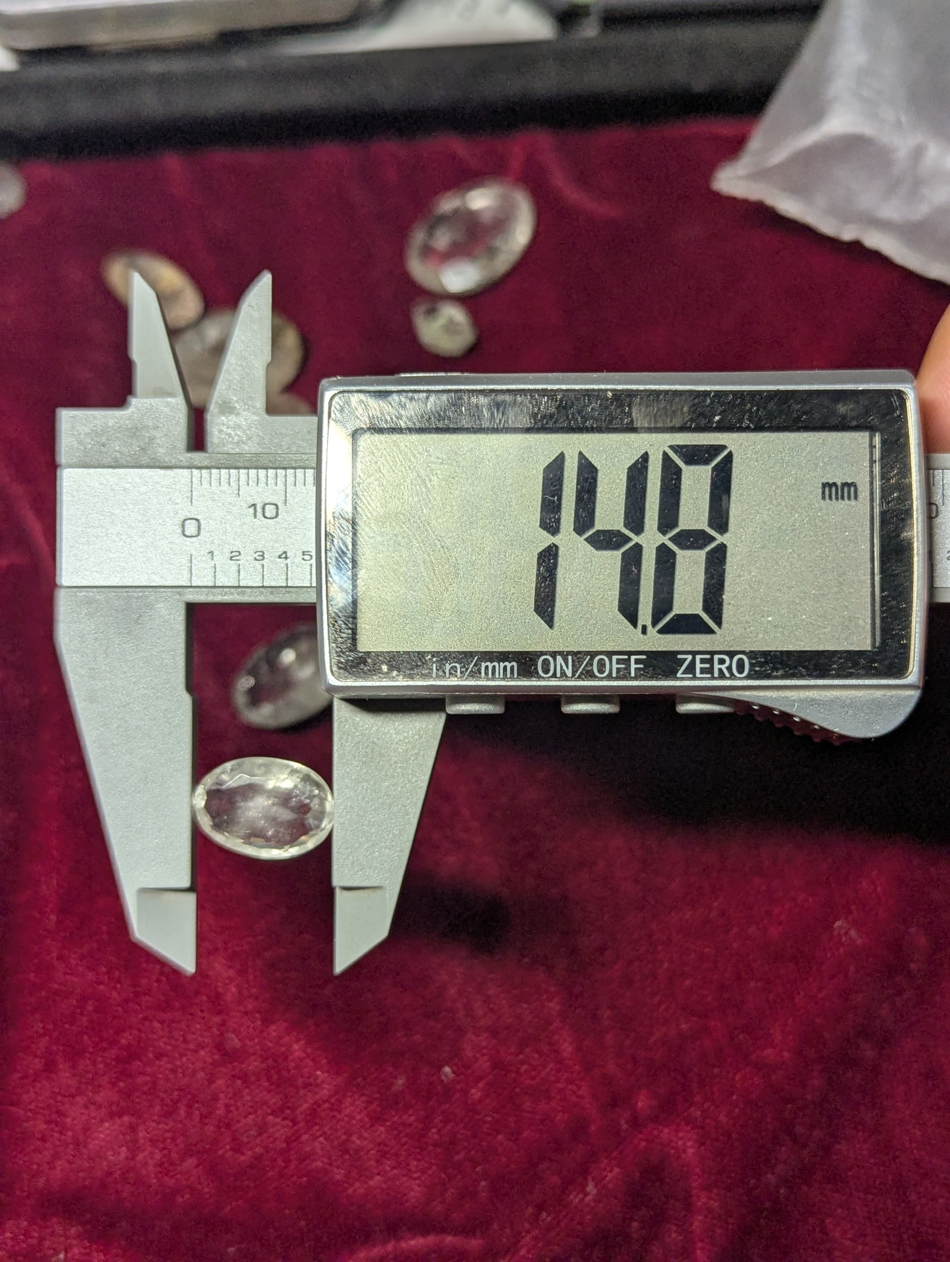 clear quartz oval stone