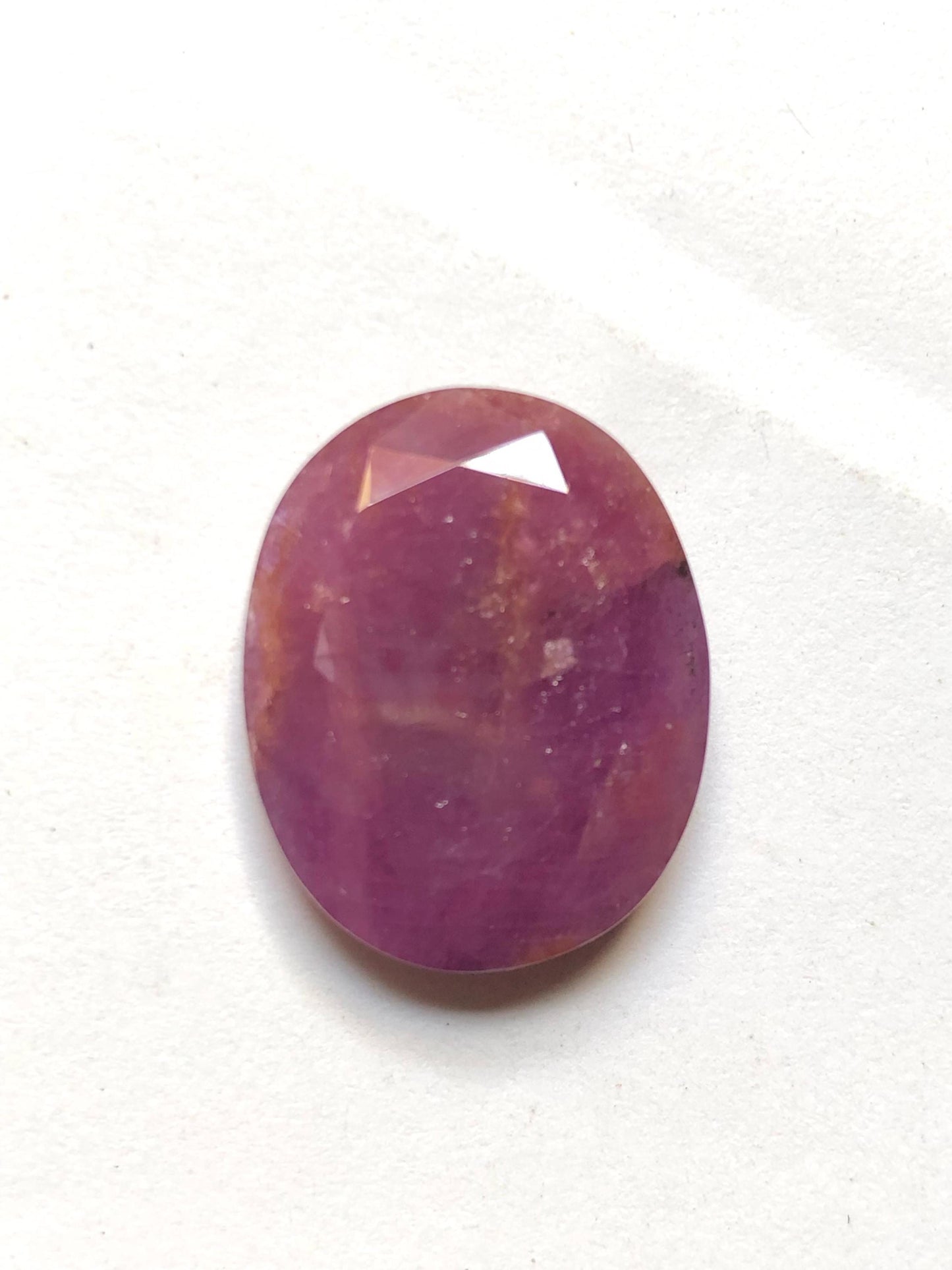 22.95 Carat Mozambique Ruby Gemstone: Natural Red Oval Faceted