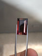 17.28 Carat Emerald Cut Tourmaline Gemstone: Deep Rich Hue, Natural Inclusions