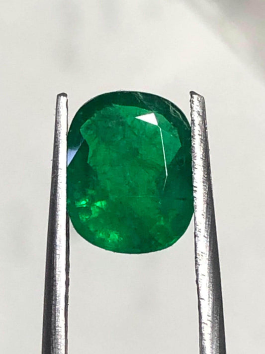 2.12 Carat Natural Swat Emerald | Oval Cut Loose Emerald Gemstone