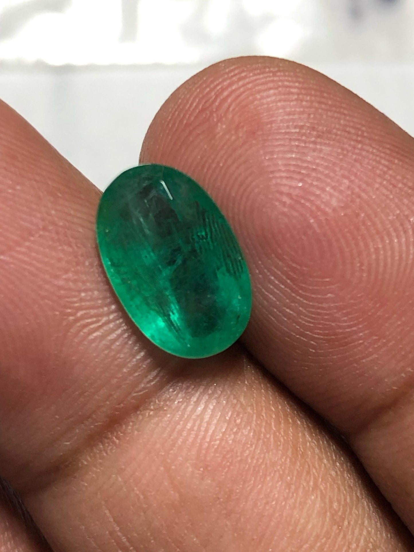 3.17 Carat Emerald | Oval Shape Natural Green Emerald