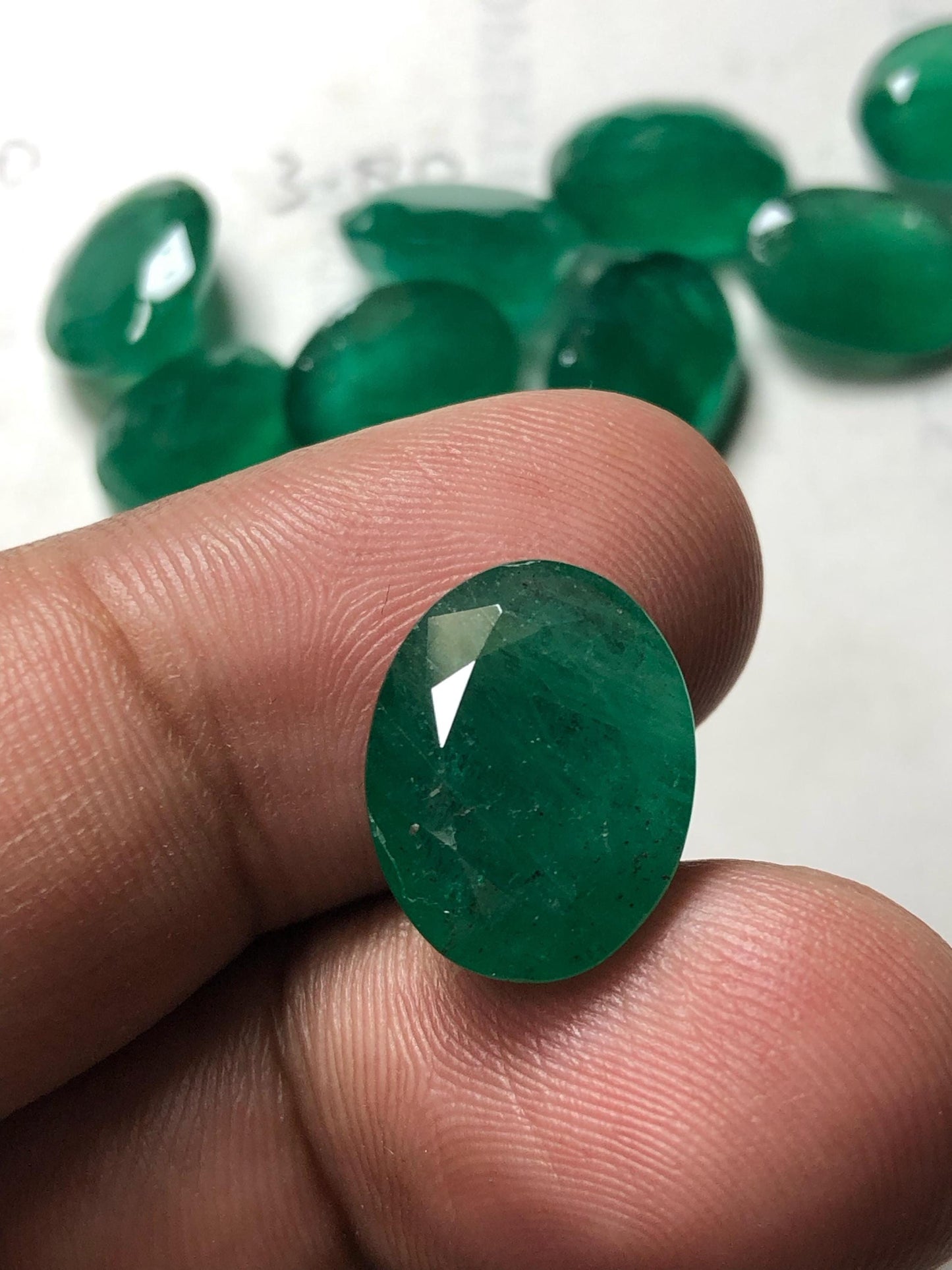 Natural 6.965 Carat Emerald Gemstone | Oval Cut Loose Emerald
