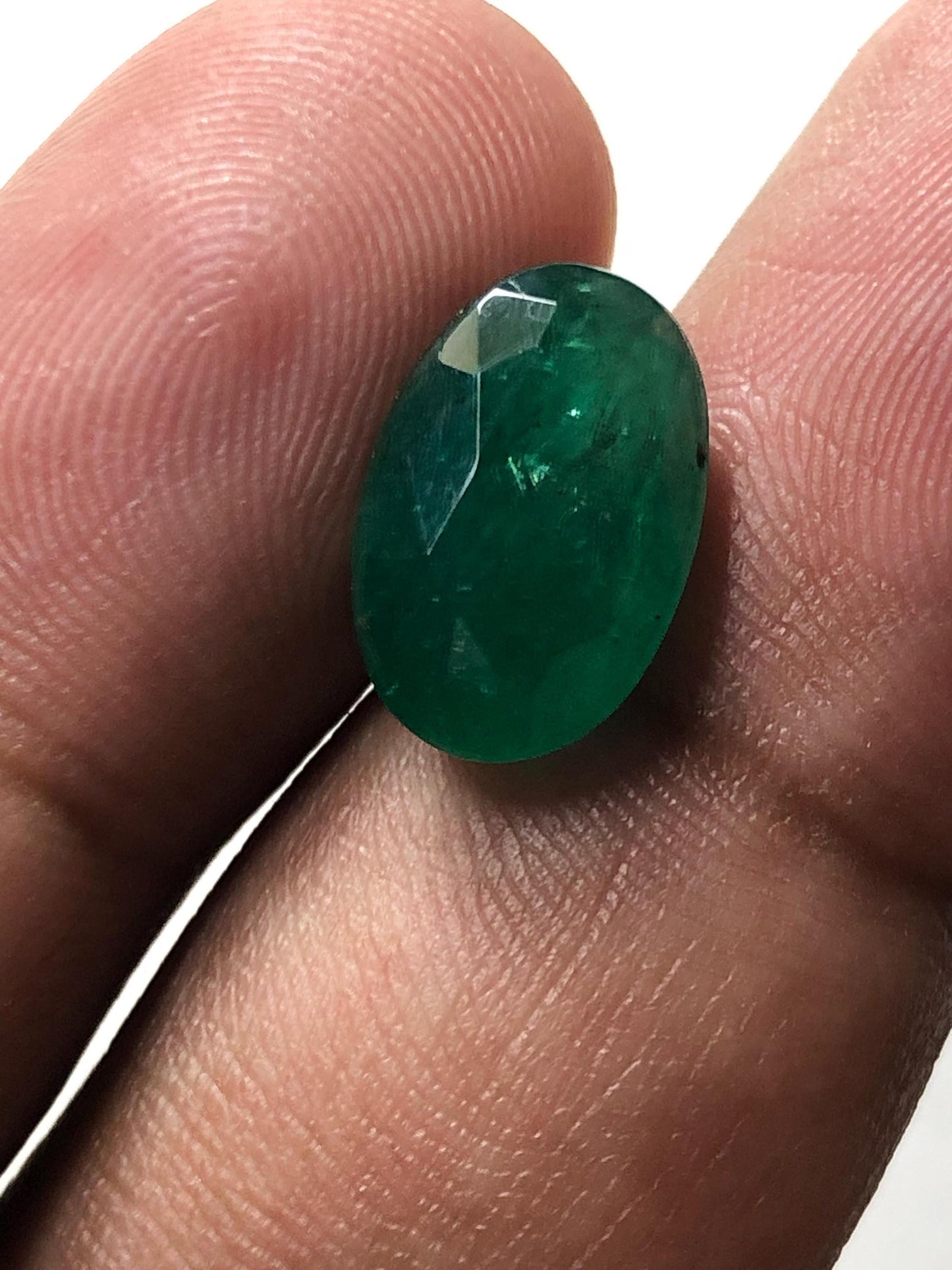 4.93 Carat Natural Emerald Loose Gemstone | Oval Cut Green Emerald | Zambian Emerald | Certified