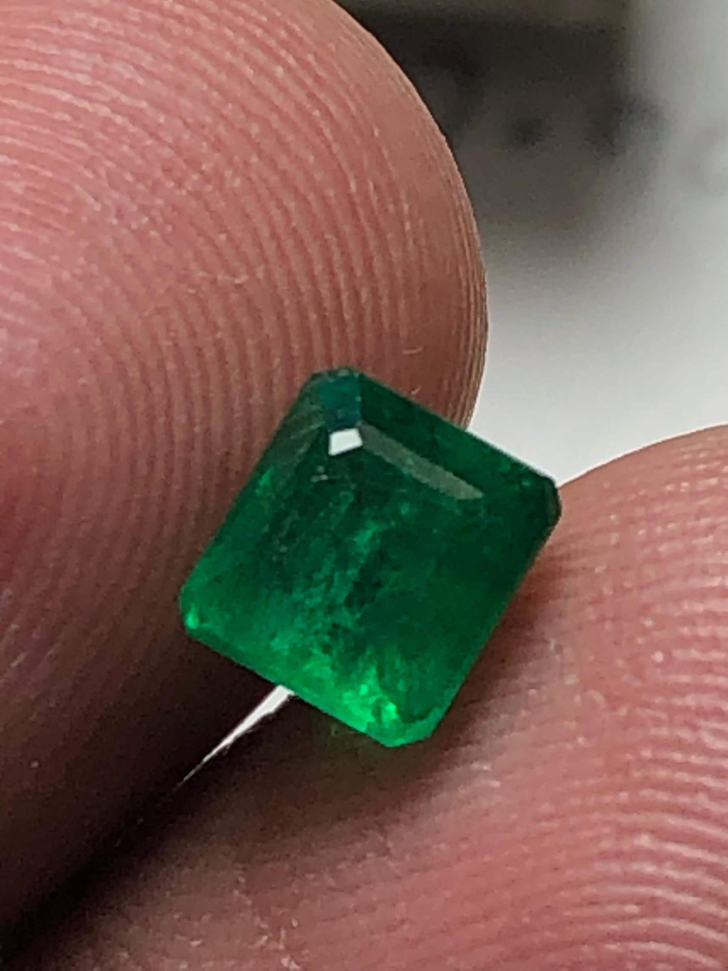 1.095 Carat Natural Panjshir Emerald | Square Cut Green Gemstone | Loose Emerald for Jewelry | Afghan Emerald | May Birthstone | Collectors