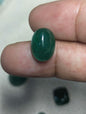 Natural Emerald 7.36 Carat | Oval Cabochon Loose Green Gemstone