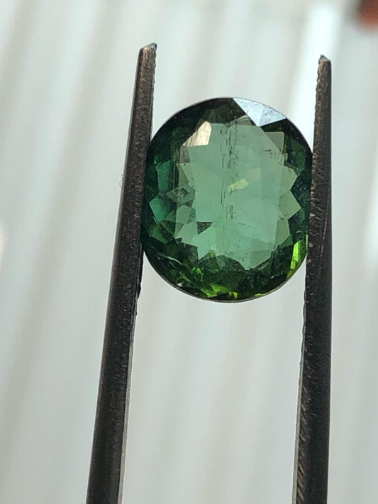 2.27 Carat Natural Green Tourmaline Oval Cut Gemstone