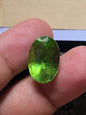14.735 Carat Olive Green Peridot Gemstone – Oval Cut Peridot