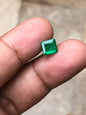 1.600 Carat Panjshir Emerald – Vivid Green Natural Faceted Square Cut Loose Gemstone | Afghan Emerald
