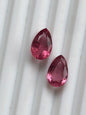 6.76 Carat Pink Tourmaline Pair Pear Cut | Natural Pink Gemstones for Earrings or Ring