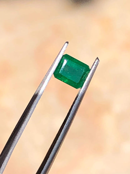 1.270 Carat Natural Swat Emerald – Rectangle Cut Green Gemstone