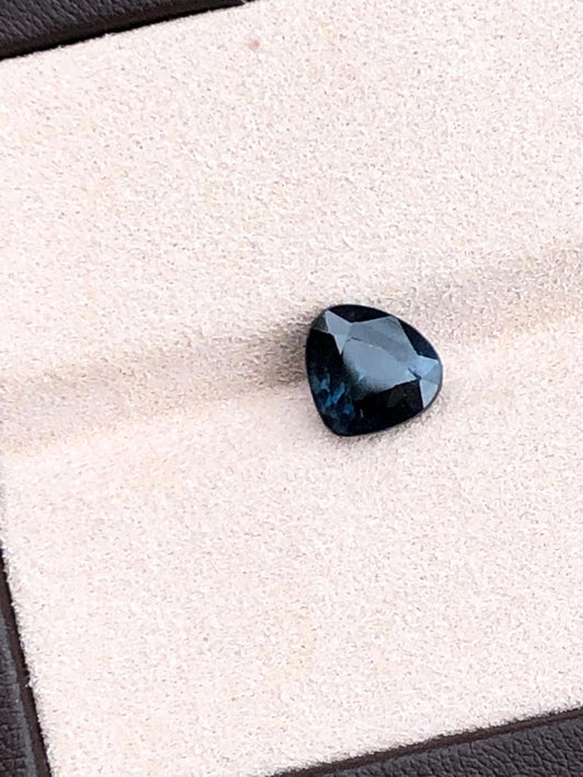 Faceted Blue Tourmaline Trillion 3.170 Carat | Indicolite Loose Gemstone for Jewelry | Natural Tourmaline