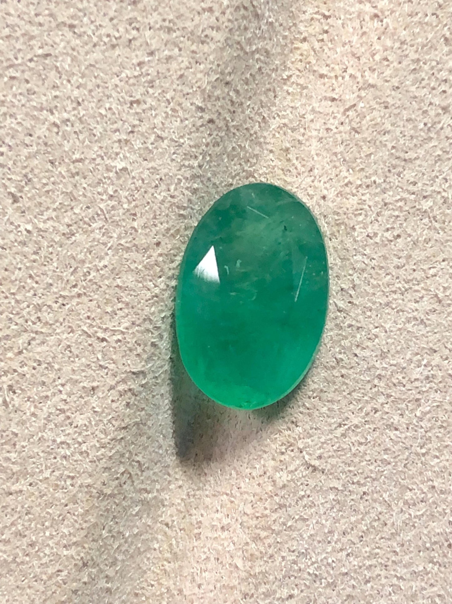 3.99 Carat Natural Emerald Oval Loose Green Gemstone for Fine Jewelry | Zambian Origin