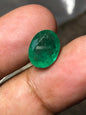 Faceted Emerald 3.510 Carat | Oval Cut Loose Gemstone for Jewelry | Natural Green Stone