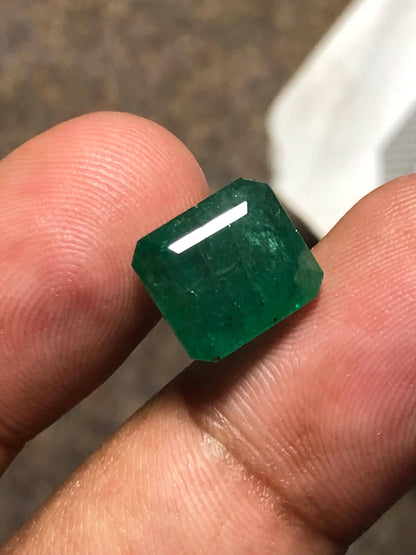 6.945 Carat Zambian Emerald | Loose Emeralds for Ring | Natural Green Gemstones