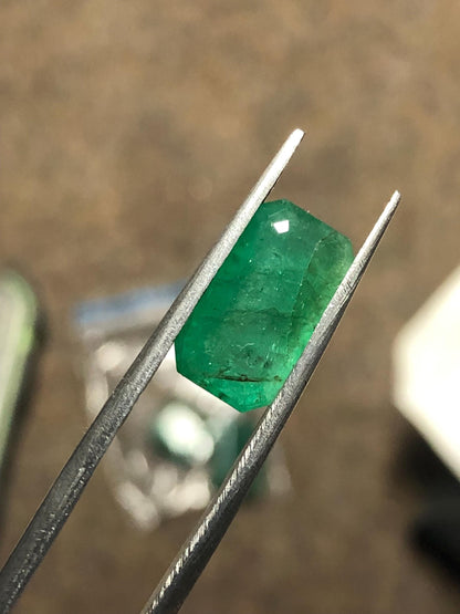 3.79 Carat Emerald | Natural Green Emerald Cut Gemstone