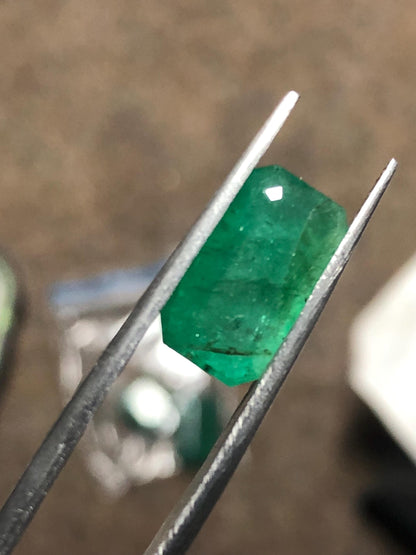 3.79 Carat Emerald | Natural Green Emerald Cut Gemstone
