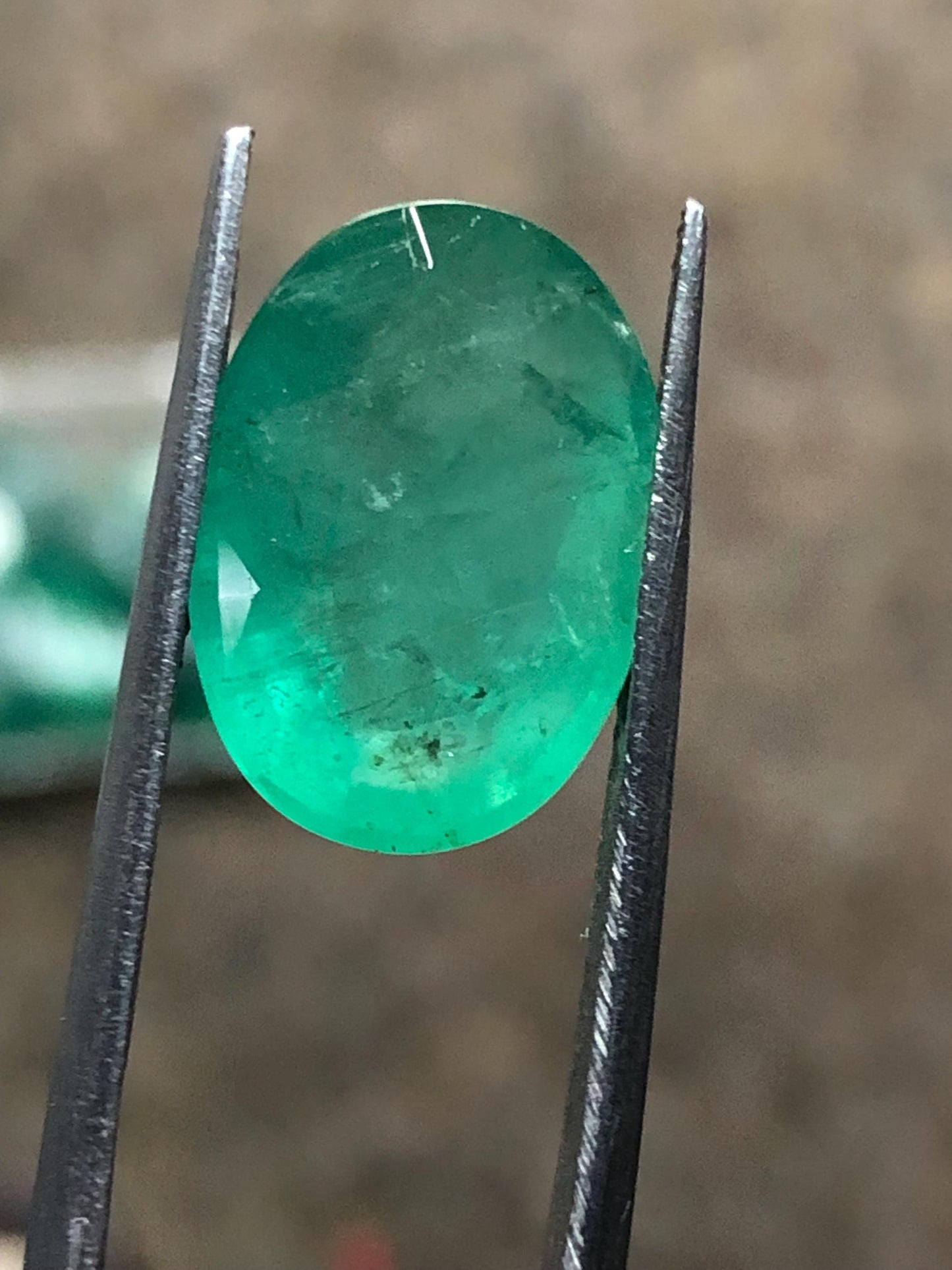 7.200 Carat Natural Emerald Loose Gemstone | Oval Cut Green Emerald | Certified