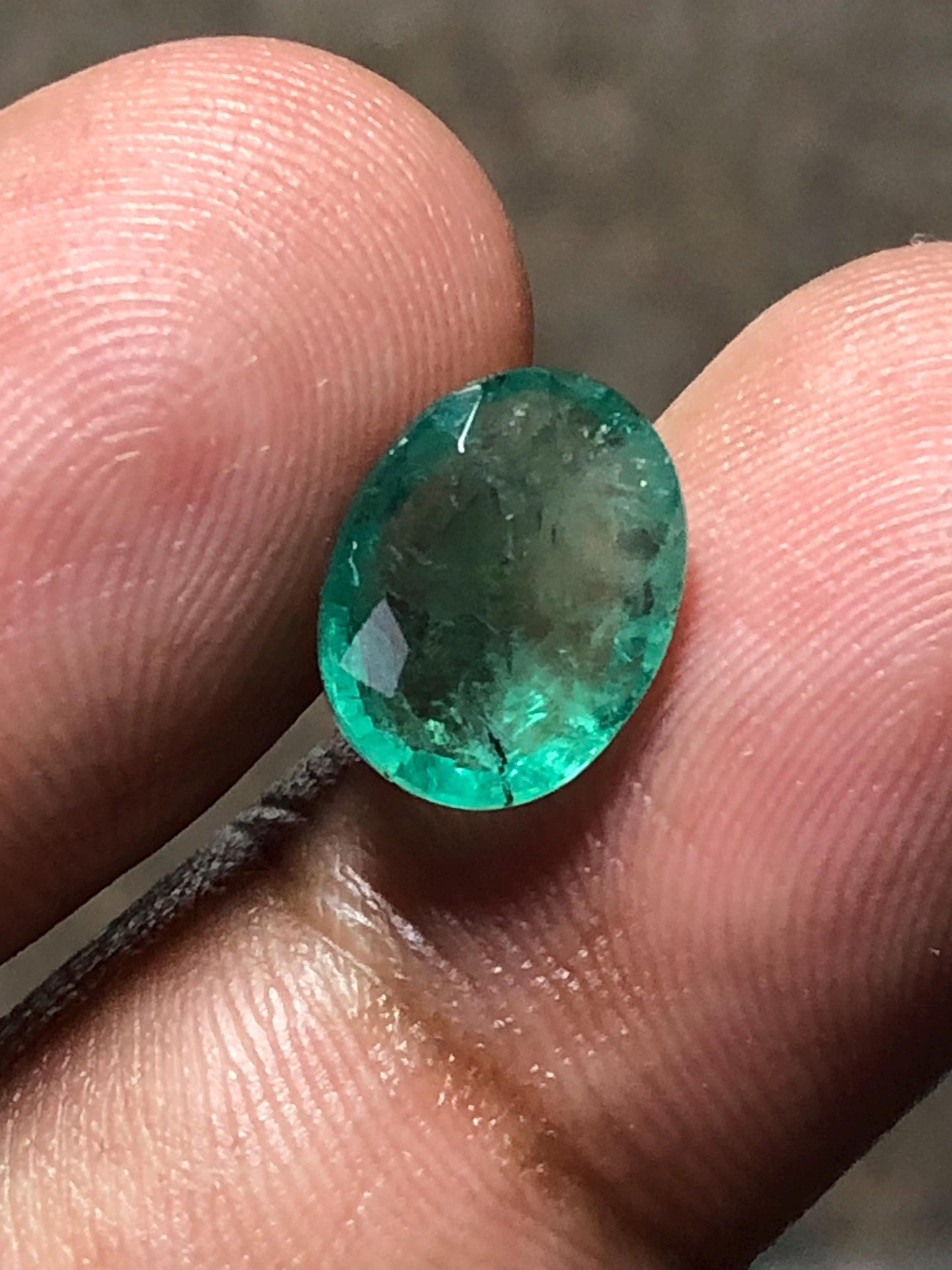 3.110 Carat Natural Emerald Oval Loose Green Gemstone for Fine Jewelry | Zambian Origin