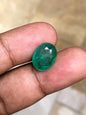 5.74 Carat Zambian Emerald: Oval Green Gemstone