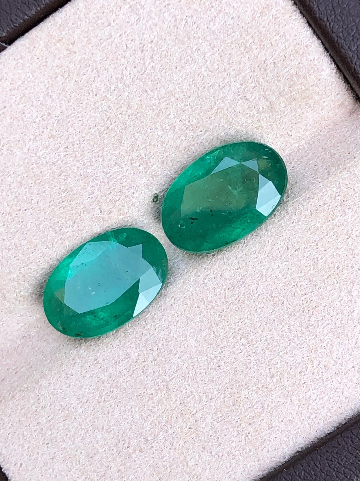 Natural Zambian Emerald Pair | 9.37 carat | 6.9x4.6mm