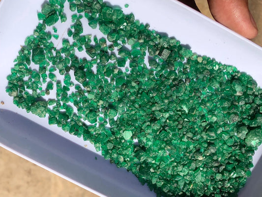 Sawat Emerald Rough Stones • 164.445 Carat Lot, Raw Untreated Crystals