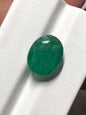 Zambian Emerald • 5.365 Carat Oval Cut Untreated Green Gemstone