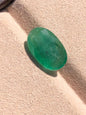 Natural Zambian Emerald – 6.885 Carat Oval Cut Green Gemstone