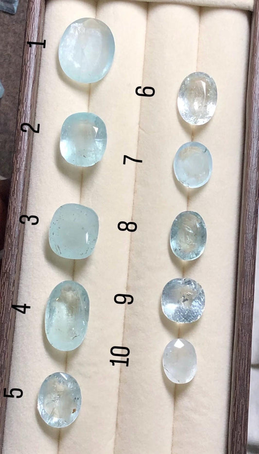 Faceted Aquamarine Gemstone - Large Loose Stone, Jewelry Making
