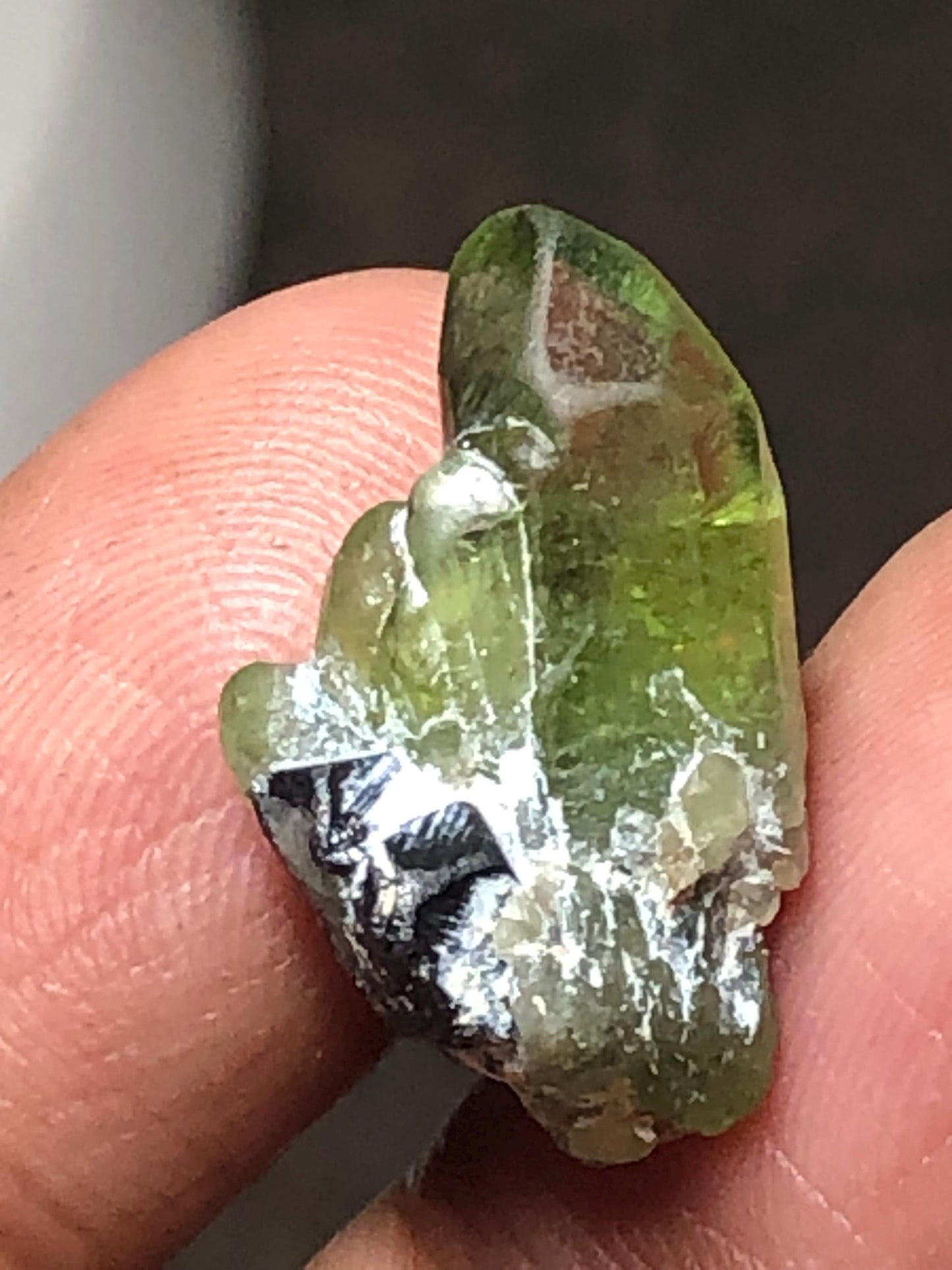 Natural Peridot Crystal Rough 15.15 Carat | Green Olivine Gemstone Specimen