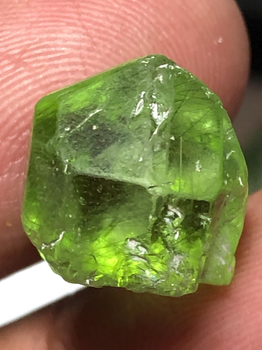Raw Peridot Crystal | 14.08 Carat Uncut, Unpolished and Untreated Peridot