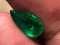 Natural Swat Emerald 1.345 Carat Pear Cut | Certified Pakistan Emerald Loose Gemstone for Ring Pendant Jewelry