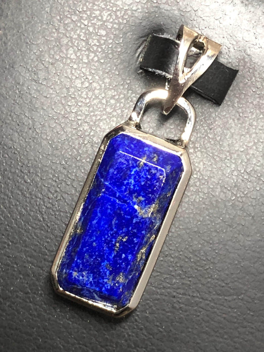 Natural Lapis Lazuli Pendant | 925 Sterling Silver Locket