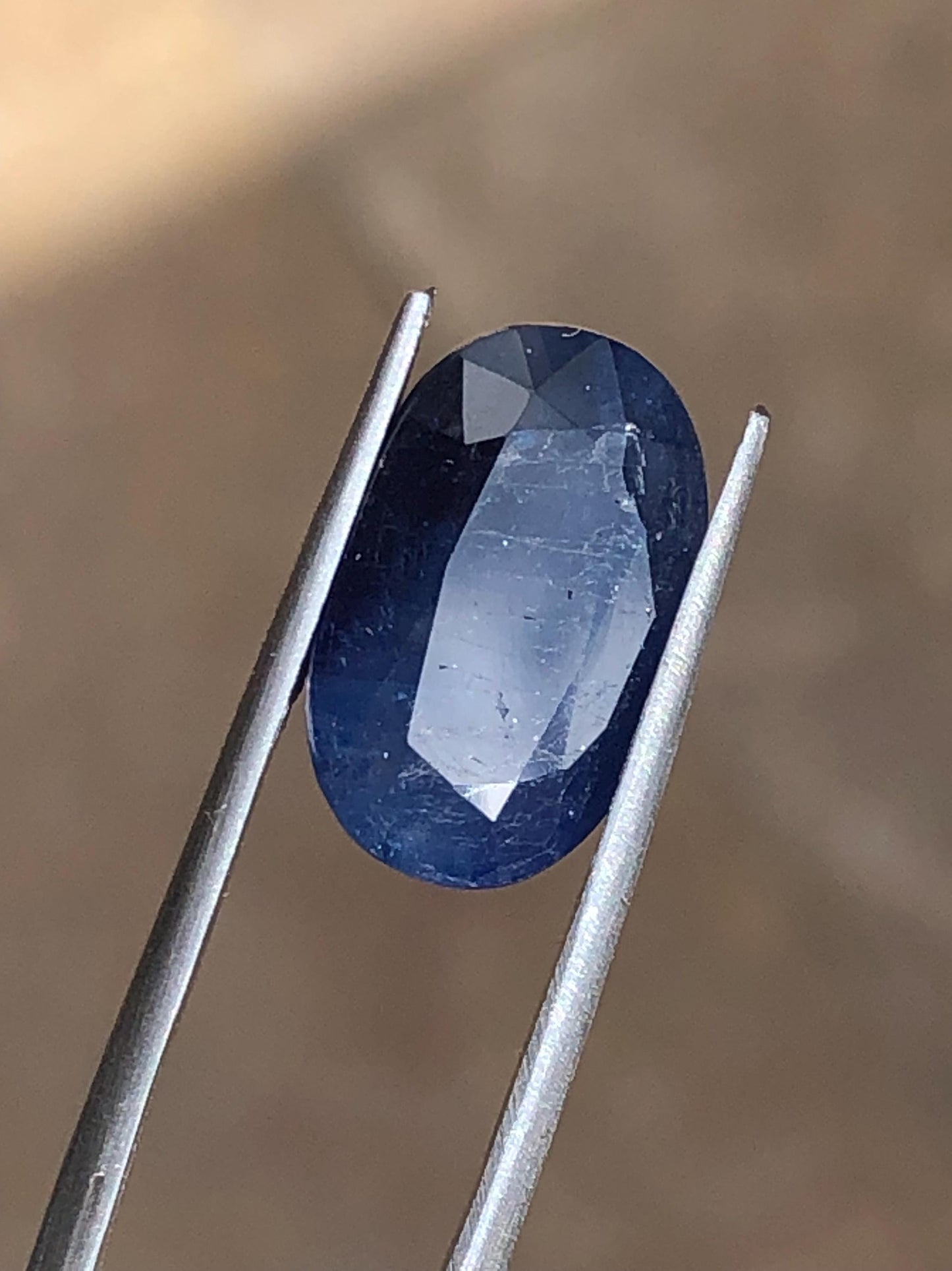 Natural Blue Sapphire 7.59 Carat Oval Cut | Afghanistan Mine Loose Gemstone | Deep Blue Sapphire for Jewelry
