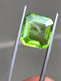 Emerald Cut Natural Peridot Gemstone | 6.65 Carat Pakistan Mine