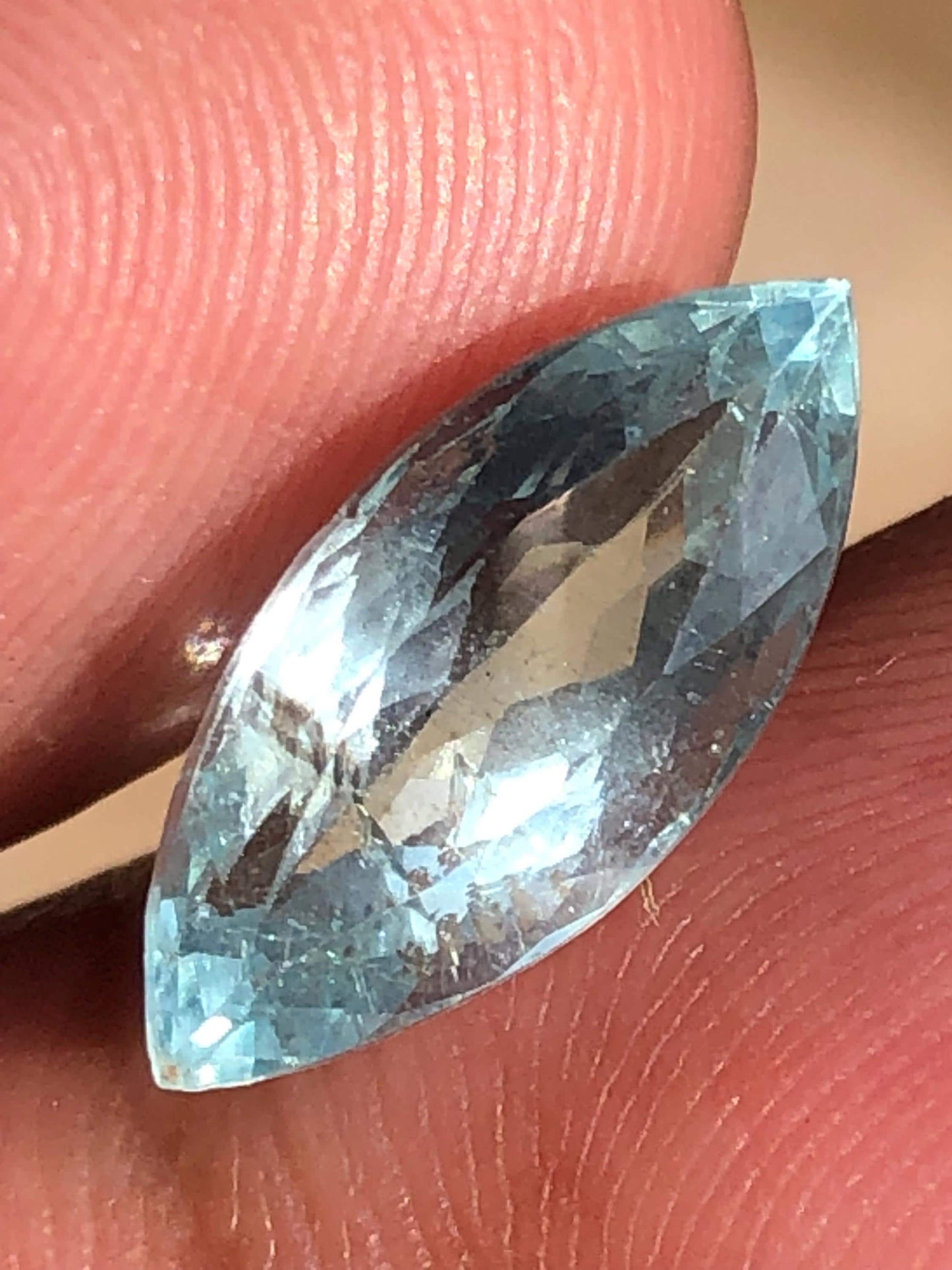 Natural Aquamarine 3.37 Ct | Marquise Cut Blue Aquamarine | Loose Gemstone | March Birthstone